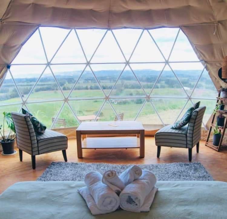 Hotel 1 Waipu Off-Grid Eco Seaview Geodesic Glamping Dome Esterno foto